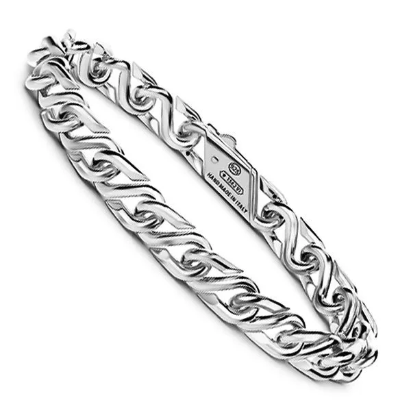 Silver Bracelet with 8 Black Spinels JMR Jewelers Cooper City, FL