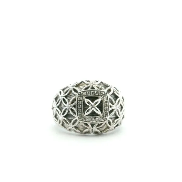 Sterling Silver Diamond Ring