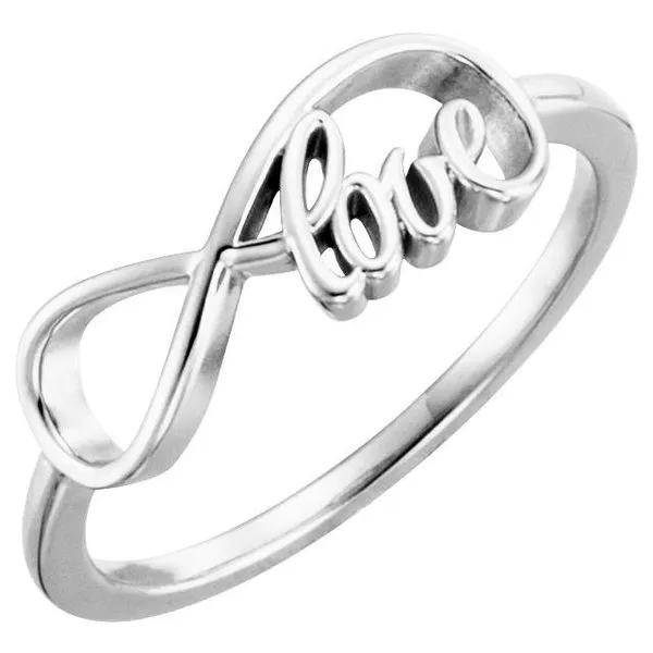 Silver Love Infinity Ring JMR Jewelers Cooper City, FL