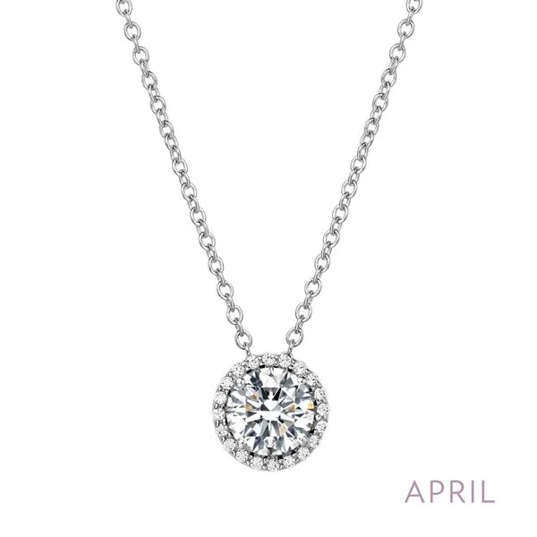 Lafonn Sterling Silver April Birthstone Pendant Charm similar item image