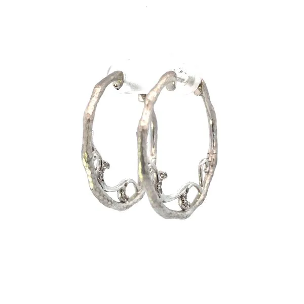 Sterling Silver White Sapphire Earrings JMR Jewelers Cooper City, FL