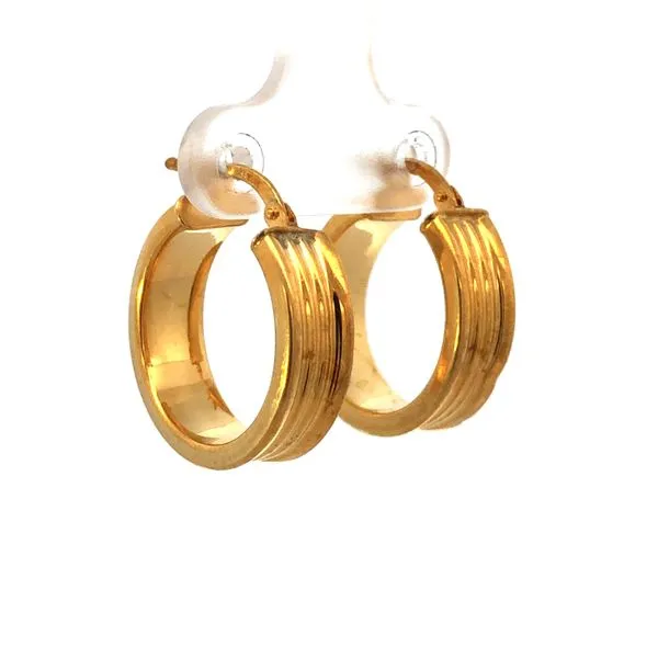 Womens SS HOOPS-GOLD Earrings