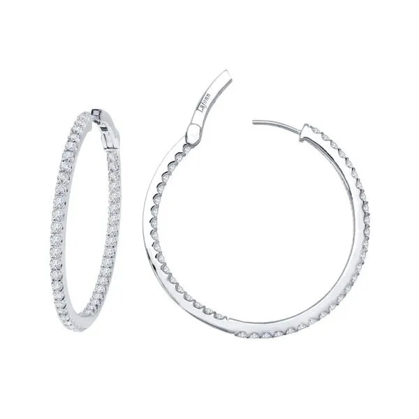 Hoop Sterling Silver Earrings JMR Jewelers Cooper City, FL