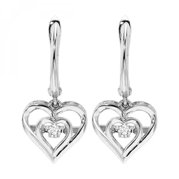 Sterling Silver 0.4cttw Round Diamond Earrings JMR Jewelers Cooper City, FL