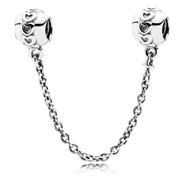 Pandora Band of Hearts Safety Chain Charm