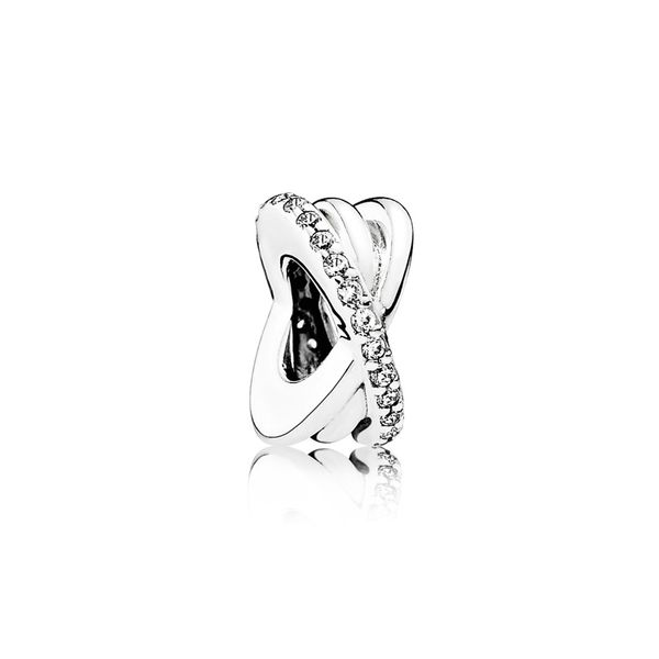 Sparkling and Polished Lines Spacer Charm