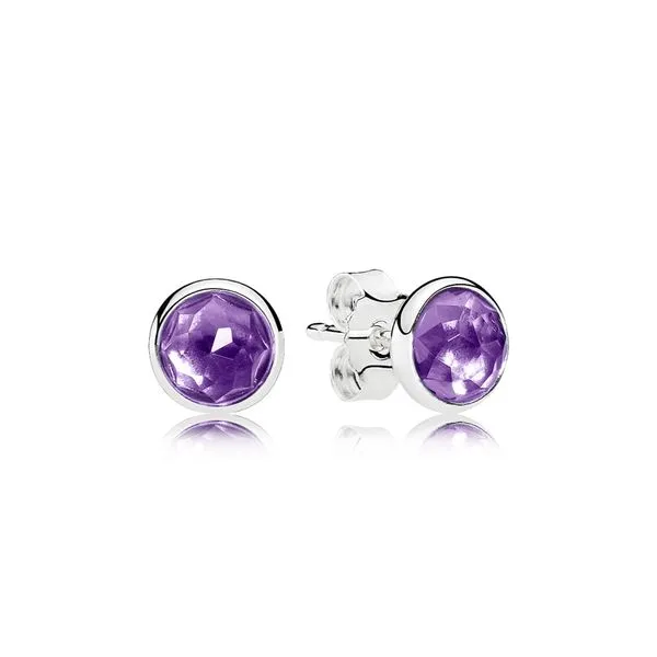 Pandora February Droplets, Synthetic Amethyst JMR Jewelers Cooper City, FL