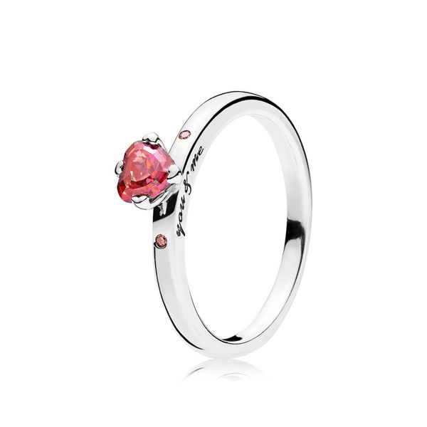 Pandora Sparkling Red Heart Ring JMR Jewelers Cooper City, FL