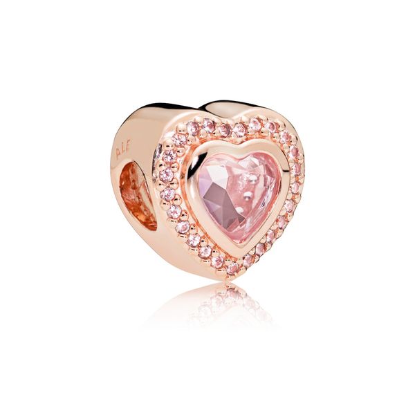 Pandora Sparkling Pink Heart Charm JMR Jewelers Cooper City, FL