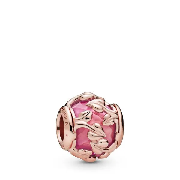 Pandora Pink Decorative Leaves Charm JMR Jewelers Cooper City, FL