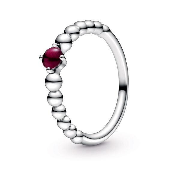 Dark Red Beaded Ring JMR Jewelers Cooper City, FL
