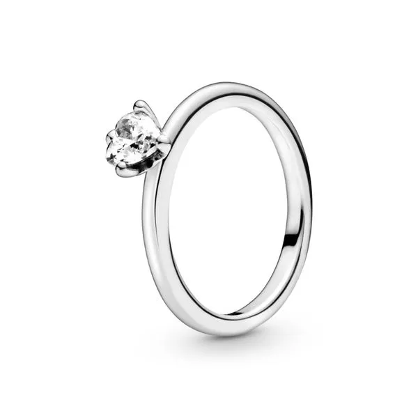 Clear Heart Solitaire Ring JMR Jewelers Cooper City, FL