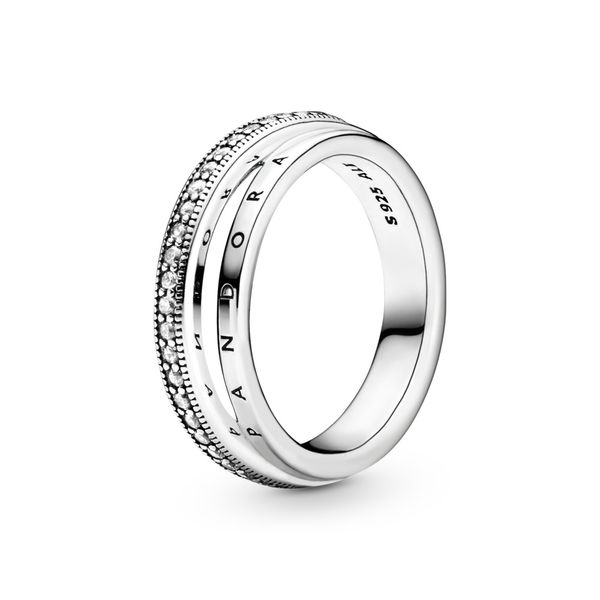 Pandora Triple Band Pave Ring JMR Jewelers Cooper City, FL
