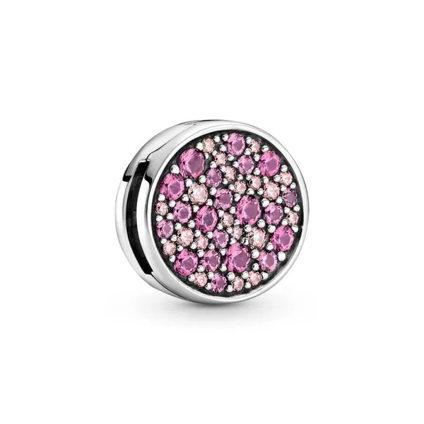 Pandora Pink Pave Clip Charm JMR Jewelers Cooper City, FL