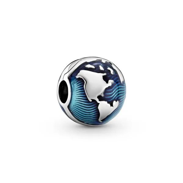 Blue Globe Clip Charm JMR Jewelers Cooper City, FL