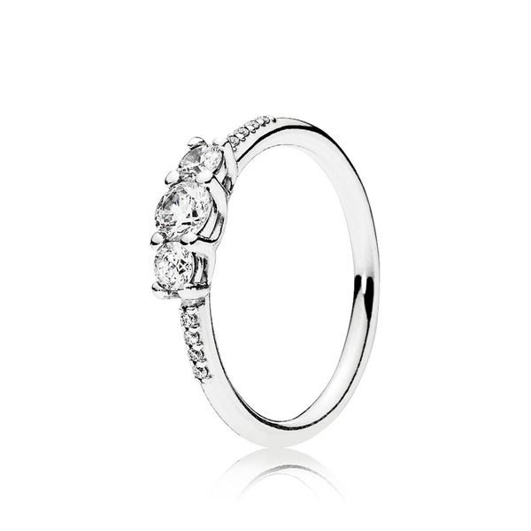 Pandora Clear Three-Stone Ring JMR Jewelers Cooper City, FL