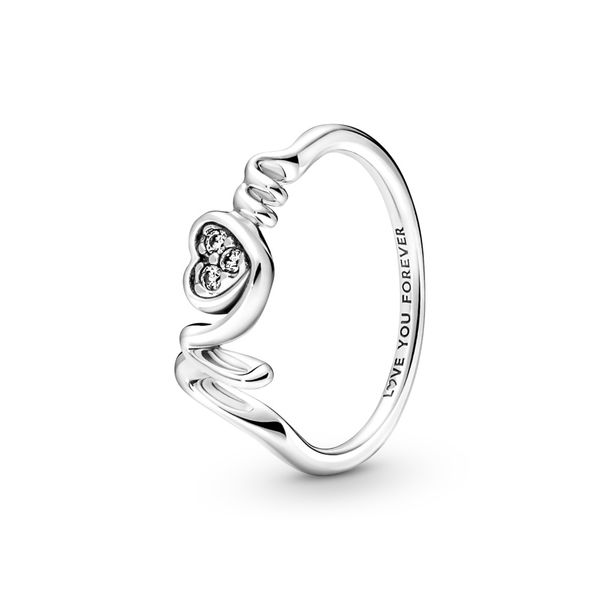 Pandora Mom Pav&eacute; Heart Ring JMR Jewelers Cooper City, FL