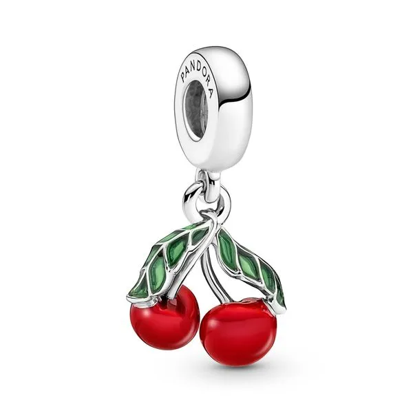 Pandora Asymmetrical Cherry Fruit Dangle Charm JMR Jewelers Cooper City, FL