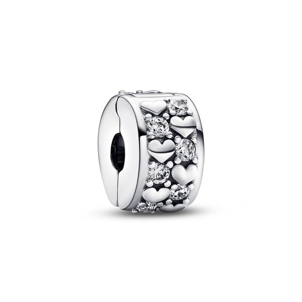 Pandora Infinite Hearts Sparkling Clip Charm JMR Jewelers Cooper City, FL