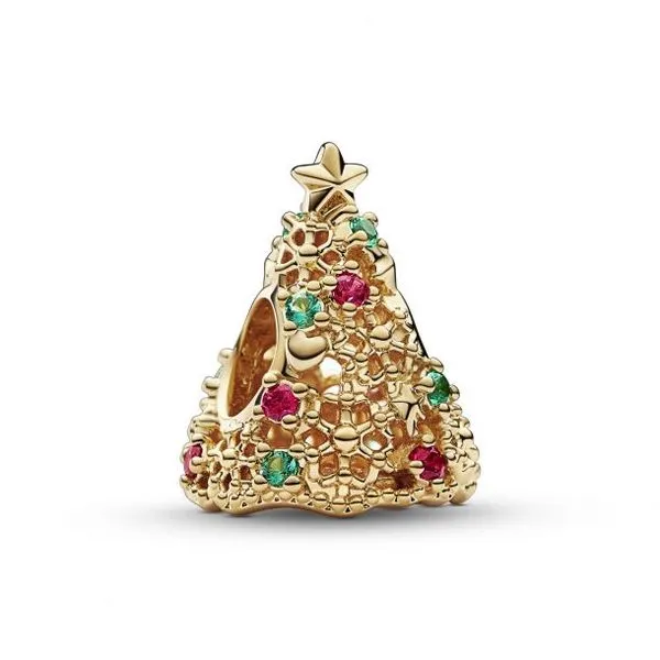 Glitter Christmas Tree Charm JMR Jewelers Cooper City, FL