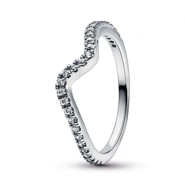 Pandora Sparkling Wave Ring JMR Jewelers Cooper City, FL