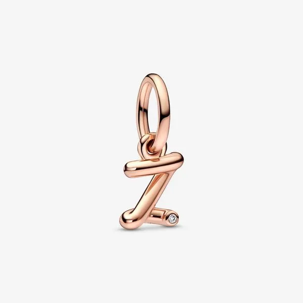 Pandora Letter Z Script Alphabet Dangle Charm JMR Jewelers Cooper City, FL