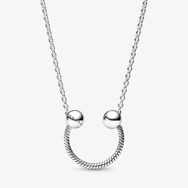 Pandora Moments U-shape Charm Pendant Necklace JMR Jewelers Cooper City, FL
