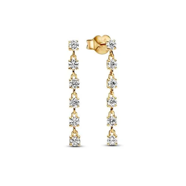 Pandora Sparkling Stones Drop Earrings JMR Jewelers Cooper City, FL