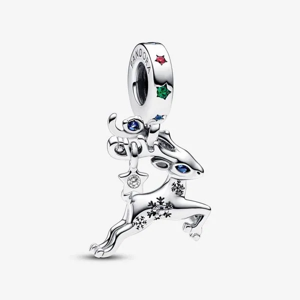 Magical Christmas Reindeer Dangle Charm JMR Jewelers Cooper City, FL