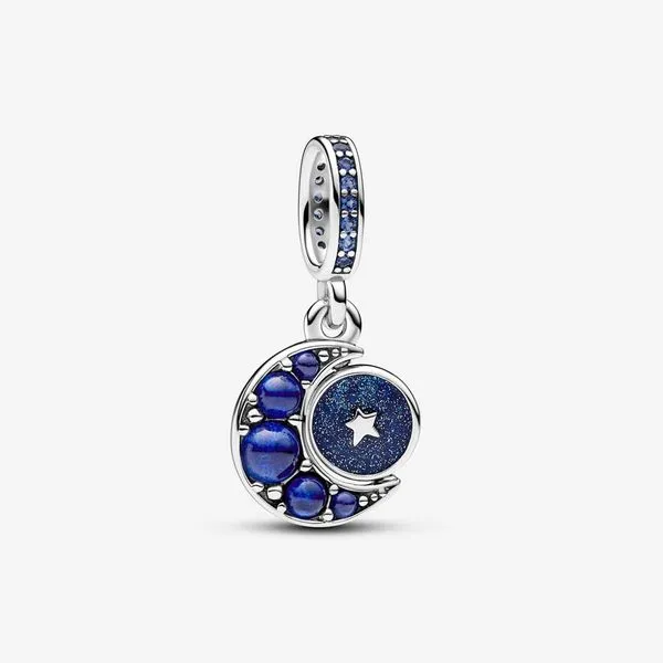 Pandora Sparkling Moon Spinning Dangle Charm JMR Jewelers Cooper City, FL