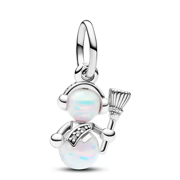 Pandora Opalescent Snowman Dangle Charm JMR Jewelers Cooper City, FL