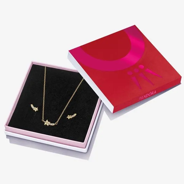 Pandora Shooting Star Pave Jewelry Gift Set JMR Jewelers Cooper City, FL