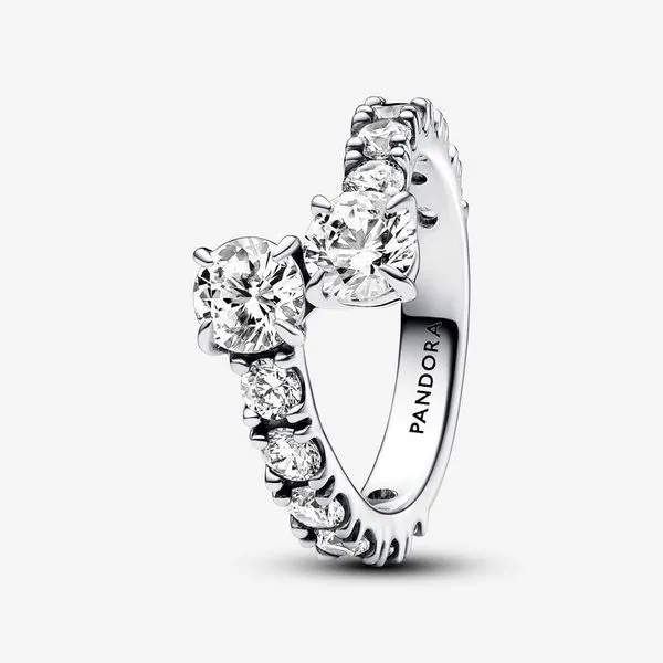 Pandora Sparkling Overlapping Band Ring JMR Jewelers Cooper City, FL
