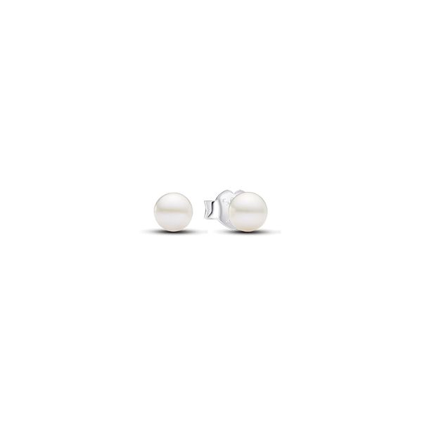 Pandora Freshwater Cultured Pearl 4.5mm Stud Earrings JMR Jewelers Cooper City, FL