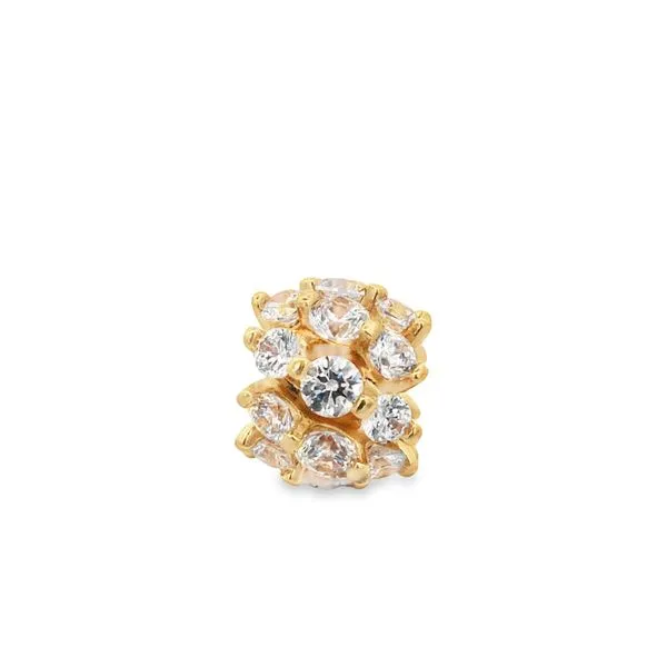 Sparkling Round Charm Image 2 JMR Jewelers Cooper City, FL
