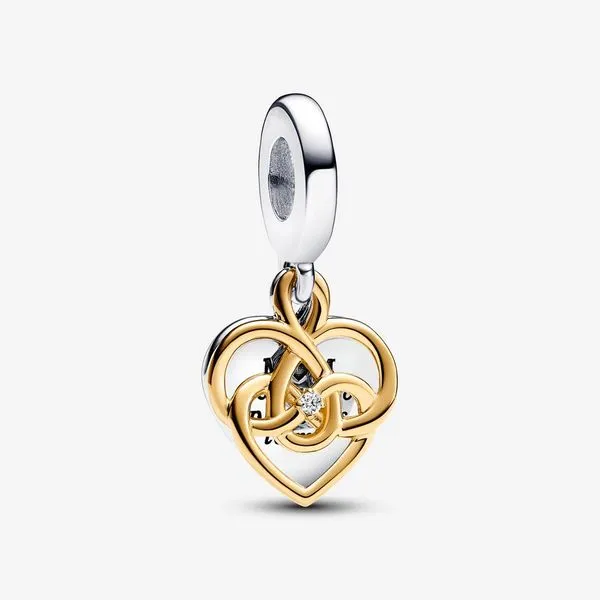 Pandora Lab-grown Diamond Engravable Mom Double Dangle Charm JMR Jewelers Cooper City, FL