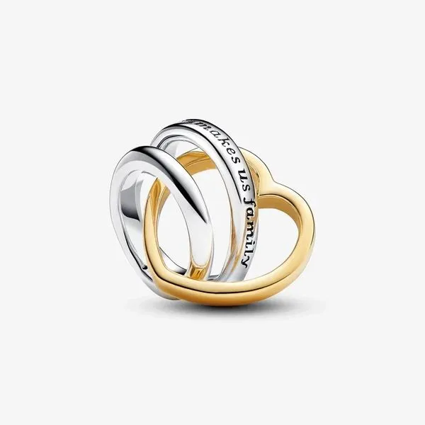 Pandora Two-tone Stepmum Entwined Hearts Charm JMR Jewelers Cooper City, FL