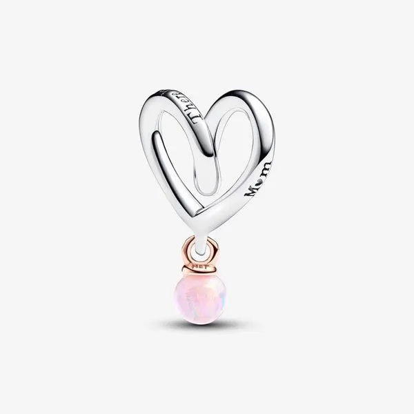 Pandora Two-tone Wrapped Heart Charm JMR Jewelers Cooper City, FL