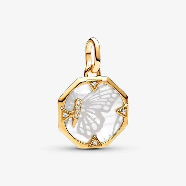 Pandora ME Pearlescent Butterfly Medallion Charm JMR Jewelers Cooper City, FL