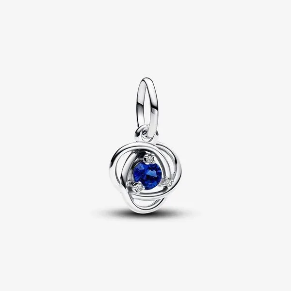 Pandora September Blue Eternity Circle Dangle Charm JMR Jewelers Cooper City, FL