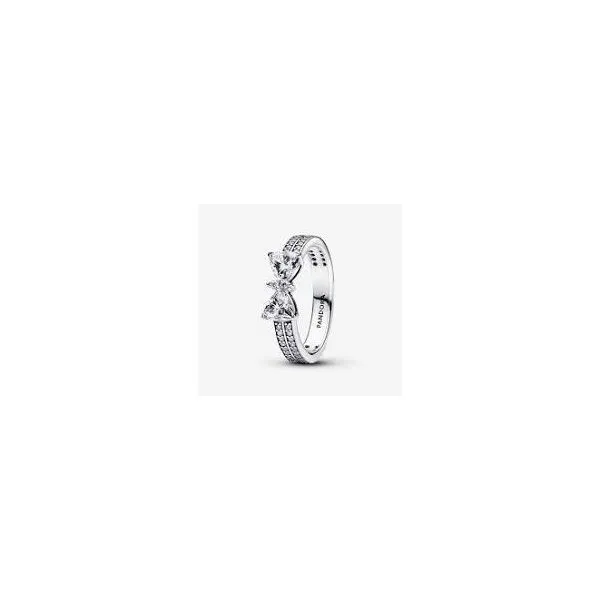 Pandora Sparkling Bow Double-row Ring JMR Jewelers Cooper City, FL