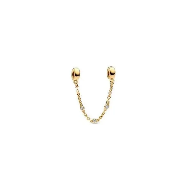 Pandora Triple Clear Stone Safety Chain JMR Jewelers Cooper City, FL