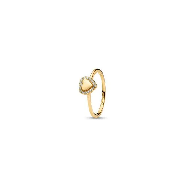 Pandora Engravable Heart Halo Ring JMR Jewelers Cooper City, FL