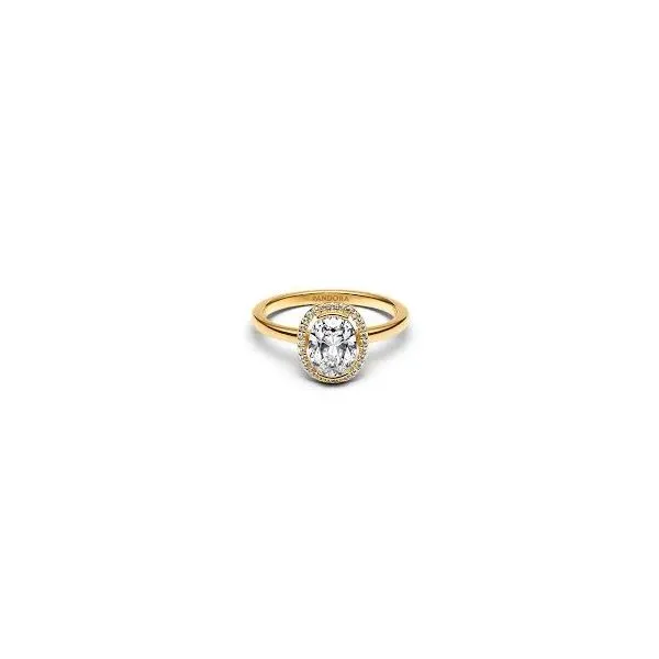 Pandora Oval Sparkling Halo Ring JMR Jewelers Cooper City, FL