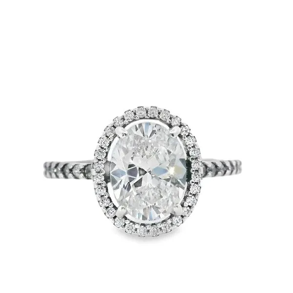 Pandora Oval Sparkling Halo Statement Ring JMR Jewelers Cooper City, FL