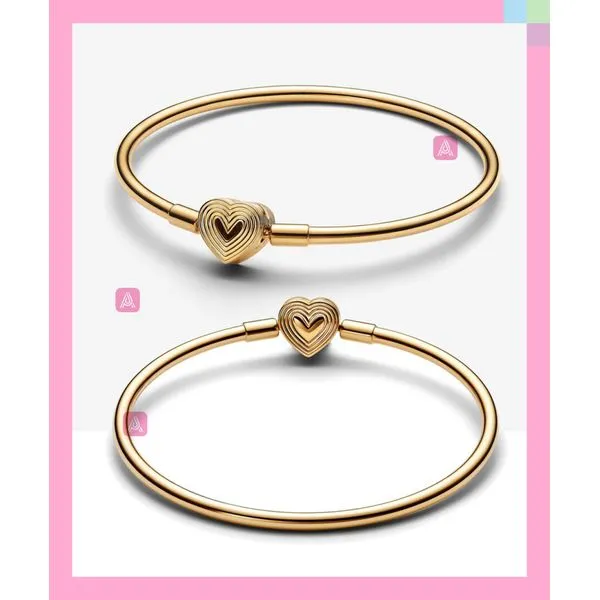 Pandora Radiating Heart Clasp Bangle JMR Jewelers Cooper City, FL