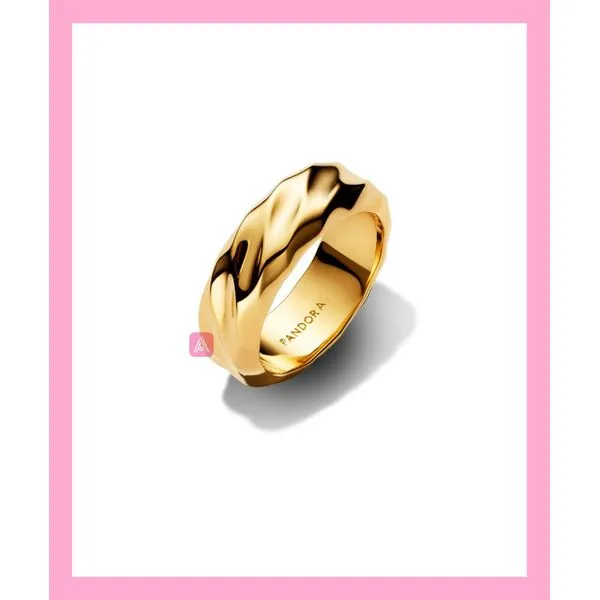 Rippled 14k Gold-Plated Ring