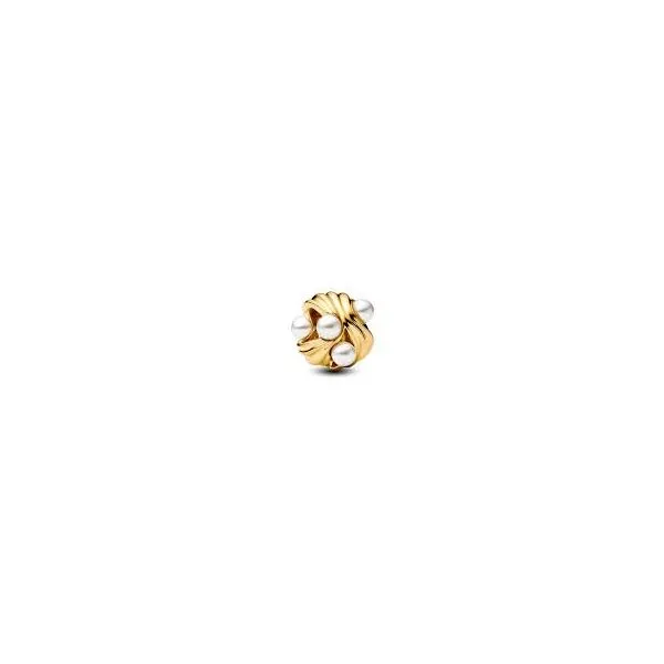 Gold Plated Pearl Charm