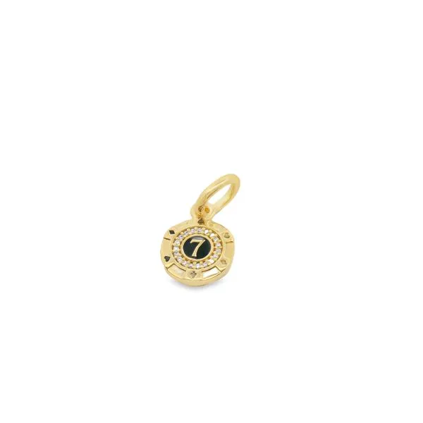 Pandora Gold Plated Casino Token Dangle