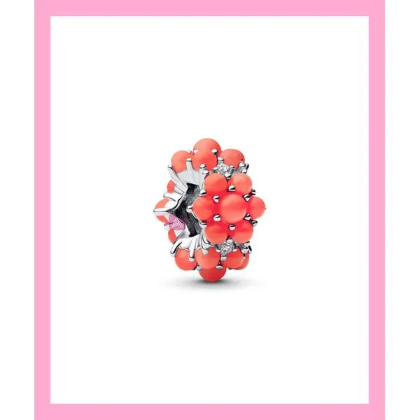 Pandora Sterling Silver Coral Charm